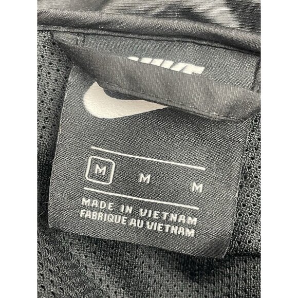 Nike Light Vented Zip Jacket Black Womens M Windbreaker With Zippered Pockets - Picture 6 of 16